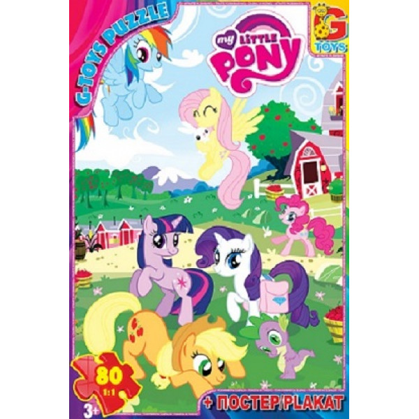 24862 Пазли із серії "My little Pony" (Моя маленька поні), 80 ел. ТМ "G-Toys" MLPB011