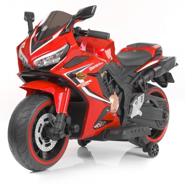148600 Мотоцикл M 4839L-3 1 мотор 45W, 1 акум.12V7AH, MP3, USB, шкір.сид., муз., світло, червоний.