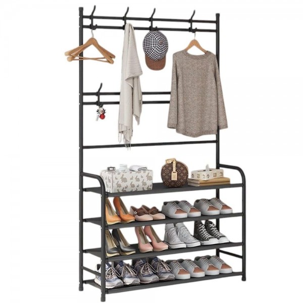 247600 Вішалка-стійка з полицями для взуття 170*80*25.5см., R94054/R94054-BL