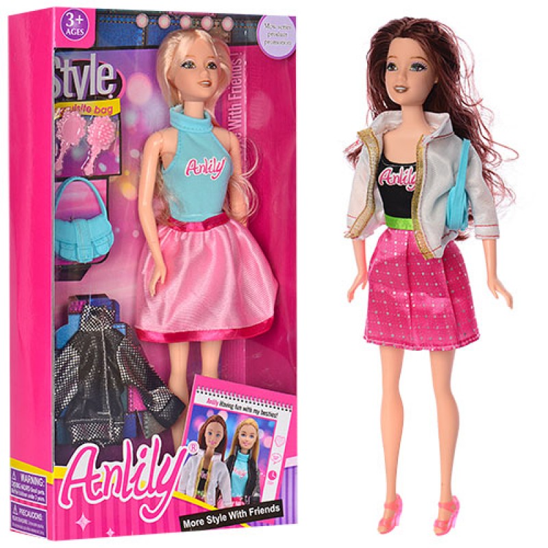 37785 Кукла с нарядом 99036 (30шт) 29см,сумочка,наряд,расческа,2вида,в кор-ке,17-32-6см