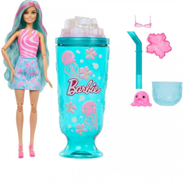 258854 Лялька Barbie “Pop Reveal” серії “Морський слаші” – бірюзовий стаканчик