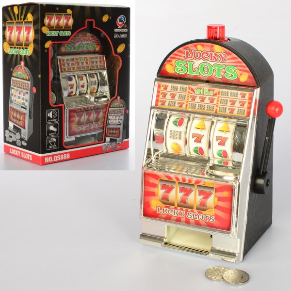 87238 Гра QS888 ігровий автомат, монети, муз., світло, бат., кор., 20-25,5-12 см.