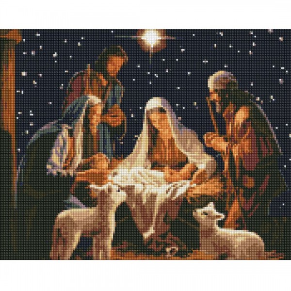 245113 AMO (в обкладинці) "Таїнство Різдва" з АВ стразами 40х50см