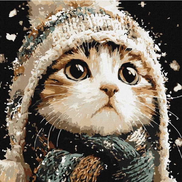 245116 KHO "Сніговий котик" 40х40см