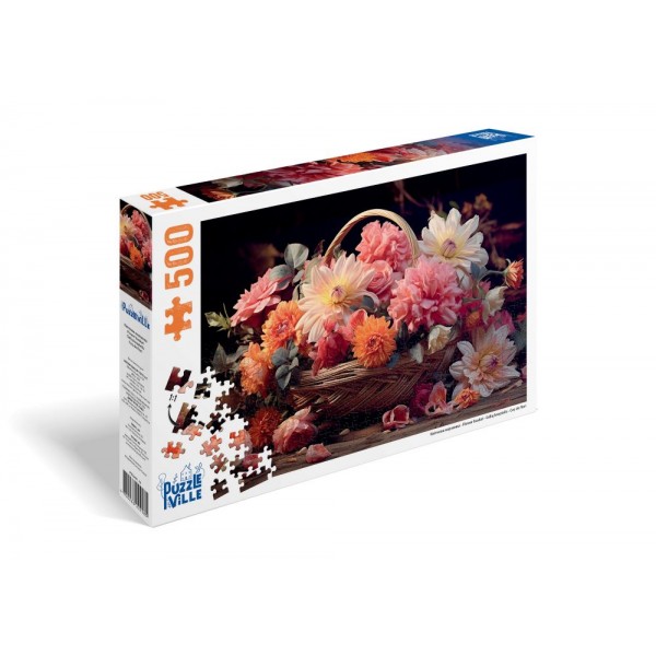 241840 Пазл 500 елементів "Квіткова корзинка"