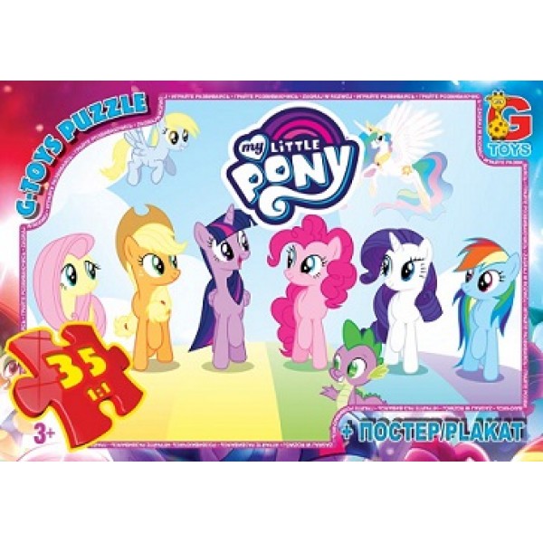 42600 MLP013 Пазли ТМ "G-Toys" із серії "My little PONY", 35 елементів