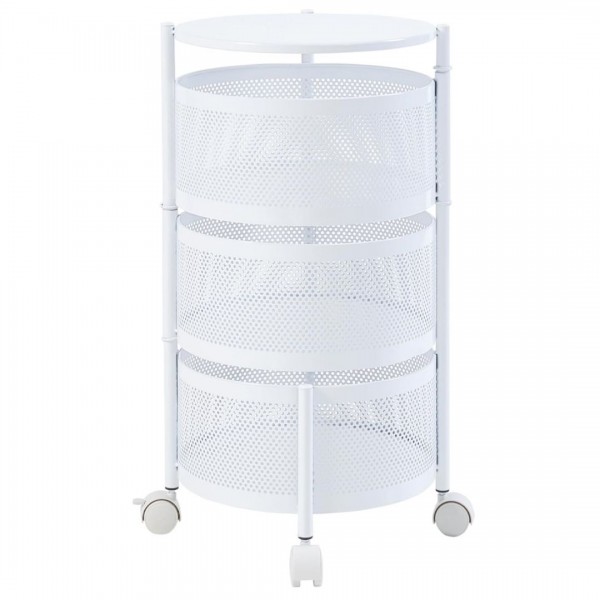 254484 Етажерка на колесах "Sphere" 3яр 34*34*60см R100101-W