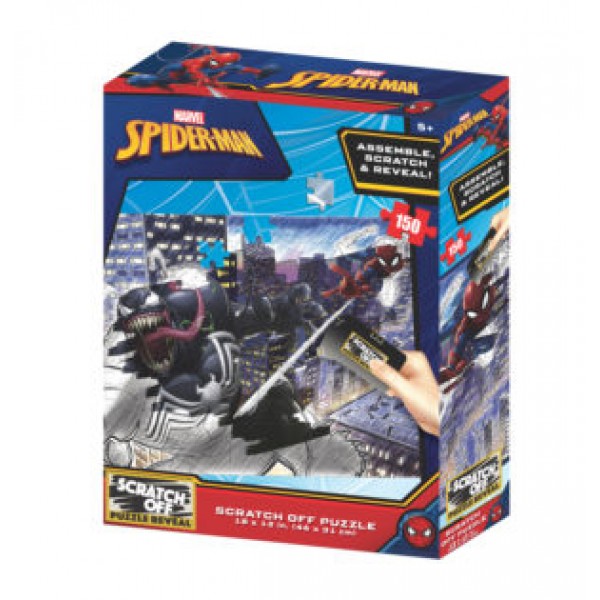 174419 Пазли 3D 33029 Spider-Man, 150дет., 46-31см., Scratch off, кор., 18-23-5см.