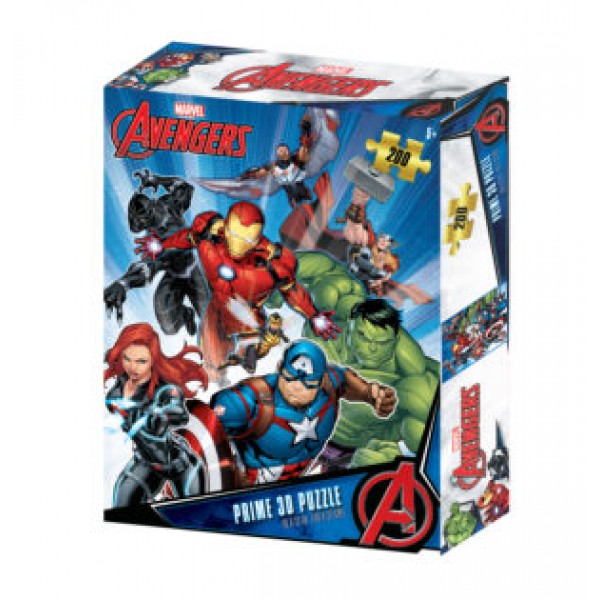 173044 Пазли 3D 33032 Avengers, супергерої, 200дет., 46-31см., кор., 18-23-5см.