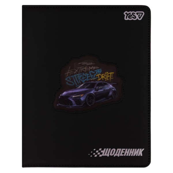 259775 Щоденник шкільний Yes Street Drift PU, твердий, A5, 40 аркушів