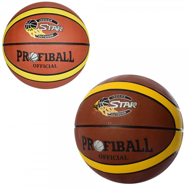 47835 М'яч баскетбольний EV 8801-1 розмір 7, гума, 12 панелей, 580-600г, 2 кольори, кул.