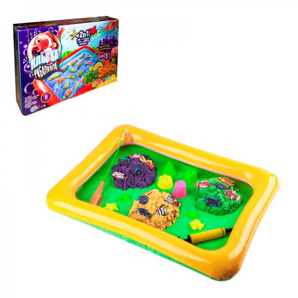 244751 Гра велика наст. "2 в 1: "Кльова риболовля" та "Кінетичний пісок KIDSAND" укр.