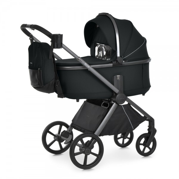 249335 Візок універсальний 2в1 El Camino ELLE ME 1221 Blackлюл+прогул.блок,хром.р,2дощ.мос.сіт.рюк.алюм.ч.