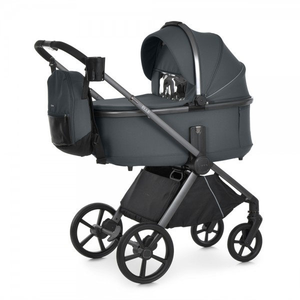 249704 Візок універсальний 2в1 El Camino ELLE ME 1221 Gray люлька+прог.блок,хром.рама, 2дощ,мос.сіт.рюк.ал