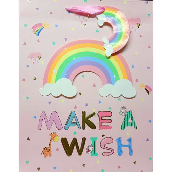 165062 Пакет 26*32*13,6 "Make wish" 12шт в пак