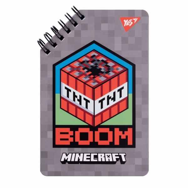 153189 Блокнот YES 95х145 мм, 60 арк., подв. cпіраль Minecraft