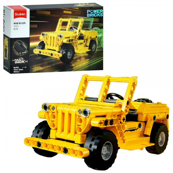 243640 Конструктор SLUBAN M38-B1339 авто серія, джип, 210дет, в кор-ці, 30-19-6,5см