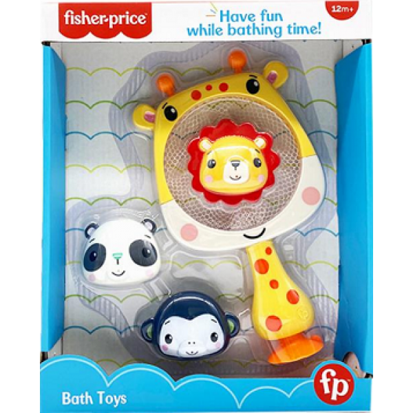 184901 Набір сачок-жираф та тварини для гри з водою Fisher-Price