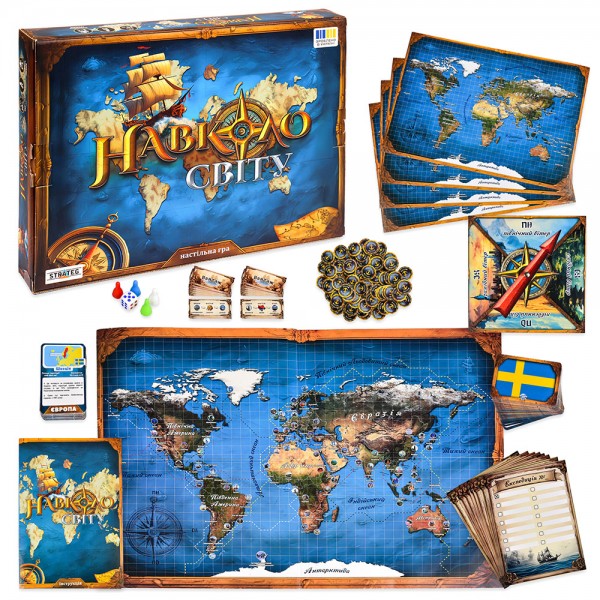 246806 Настільна гра Strateg Навколо світу (30110)