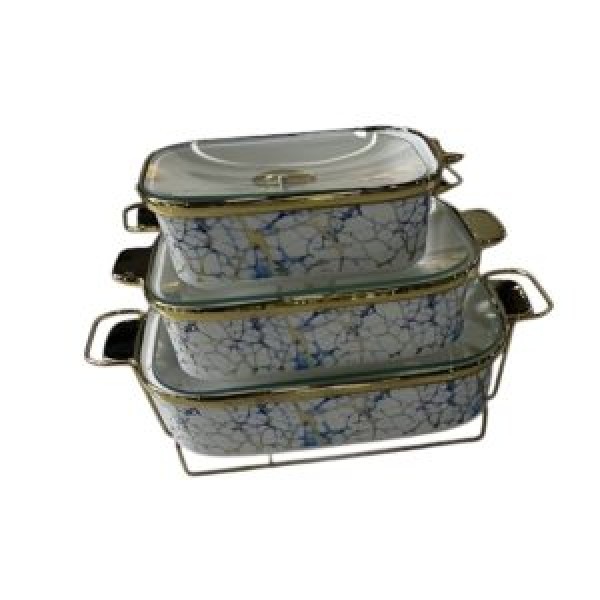 262467 Марміт кераміка "Marbella Blue" 1.0л (27*16*6см)