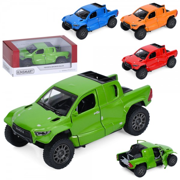 249129 Джип KT5468W (24шт) метал, інерція, 1:38,відчиняються двері, гум.колеса,4 кольори,кор.16-7-7,5см