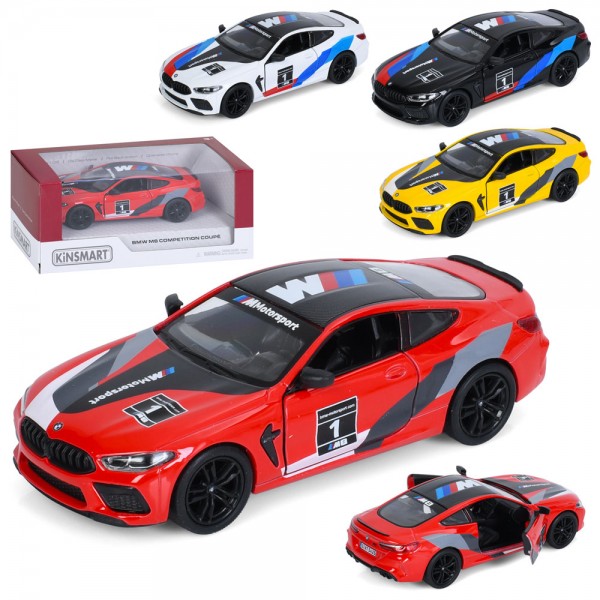 249131 Машина KT5425WF метал, інерція,1:38,відчиняються двері, гум. колеса,4 кольори.кор.16-7-7,5см