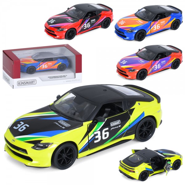 249132 Машина KT5443WF метал, інерція,1:36, відчиняються двері, гум.колеса,4кольори,кор.16-7-7,5см