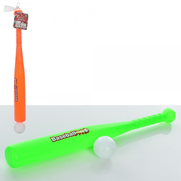 244105 Біта MR 0887 бейсбольна, м'ячик, 2 кольори, сітка, 61-6-6 см.