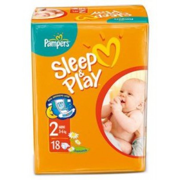 177622 Підгузники Pampers S&P 2, 3-6 кг, Mini, 18 шт