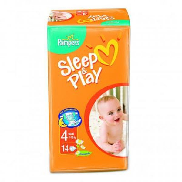 177626 Підгузники Pampers S&P 4, 7-18 кг, Maxi, 14 шт