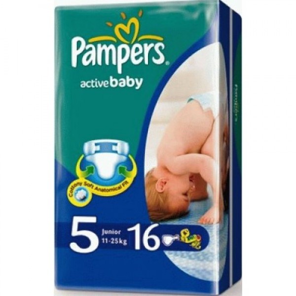 177630 Підгузники Pampers Active Baby 5, 11-25 кг, 16 шт