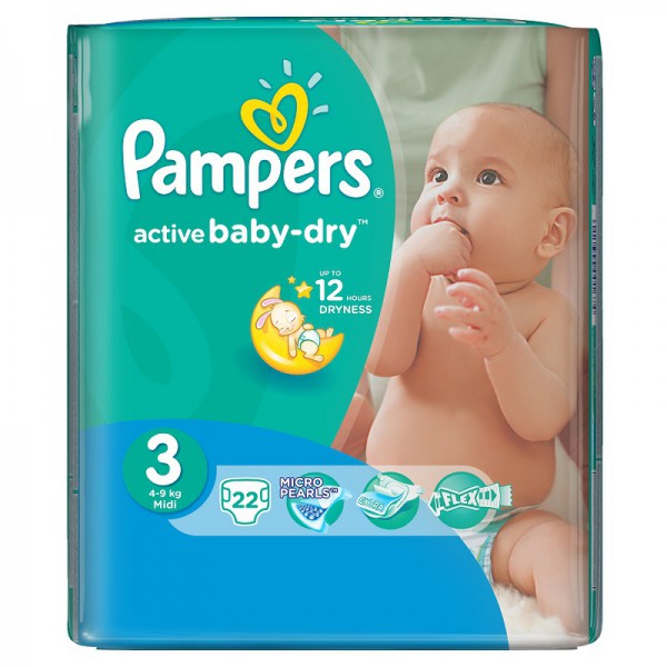 177633 Підгузники Pampers Active Baby 3, 4-9 кг, 22 шт