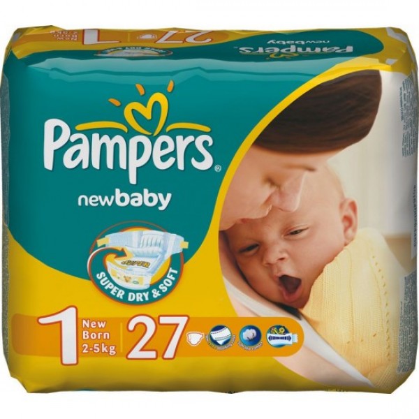 177634 Підгузники Pampers Active Baby 1, 2-5 кг, 27 шт