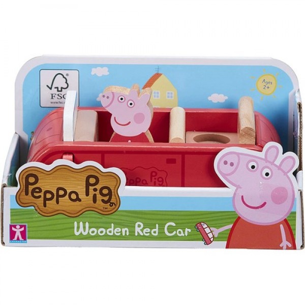 144808 Дерев'яний ігровий набір Peppa - МАШИНА ПЕППИ