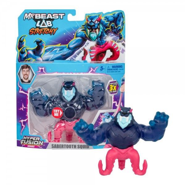 233291 Фігурка, що розтягується Шаблезубий Кальмар ТМ "MrBeast Lab"