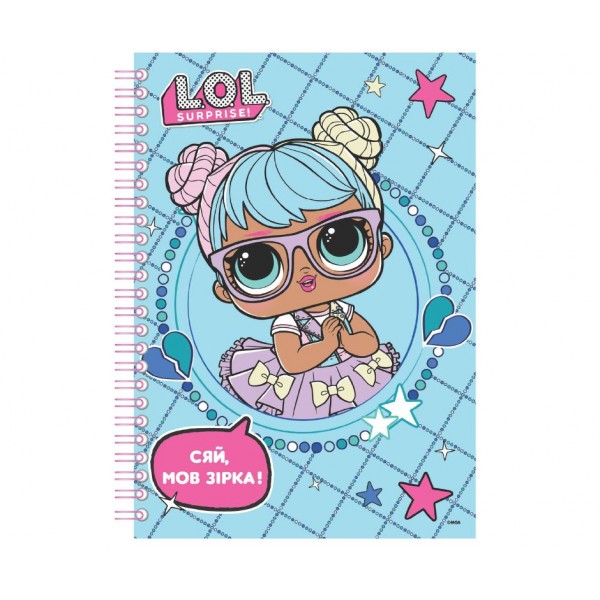 246705 Скетчбук А5, 96 с. ТМ "L.O.L. SURPRISE!" (блакитний)