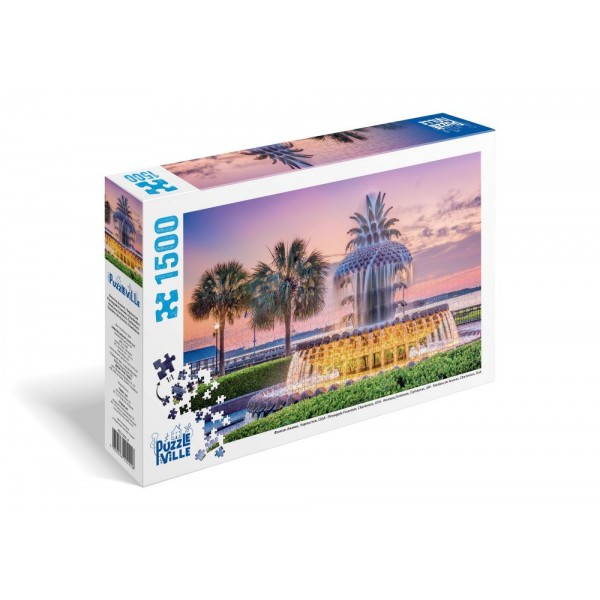241851 Пазл 1500 елементів "Фонтан Ананас", Чарльстон, США"