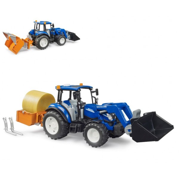 245473 Набір іграшковий. Трактор New Holland T5.121з переднім навантажувачем та аксесуарами
