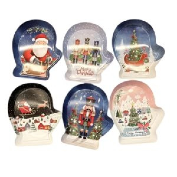 260409 Піднос новорічний "Winter Globe" 22*10*2.5см