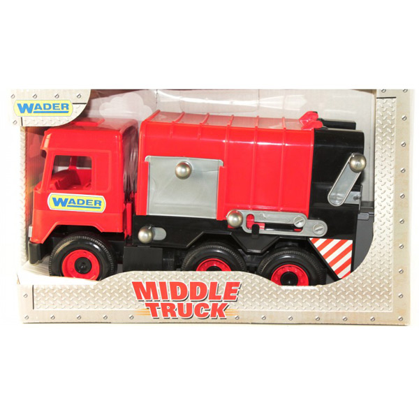 54498 Авто "Middle truck" сміттєвоз (червоний) в коробці