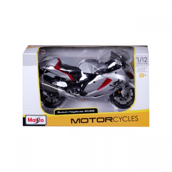 181308 31101-22 21848 Suzuki Hayabusa 2022 Мотоцикл іграшковий в асорт., масштаб 1:12