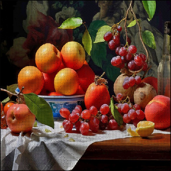 247705 Алмазна картина Strateg Соковиті плоди 30х30 (FZ3030-06)