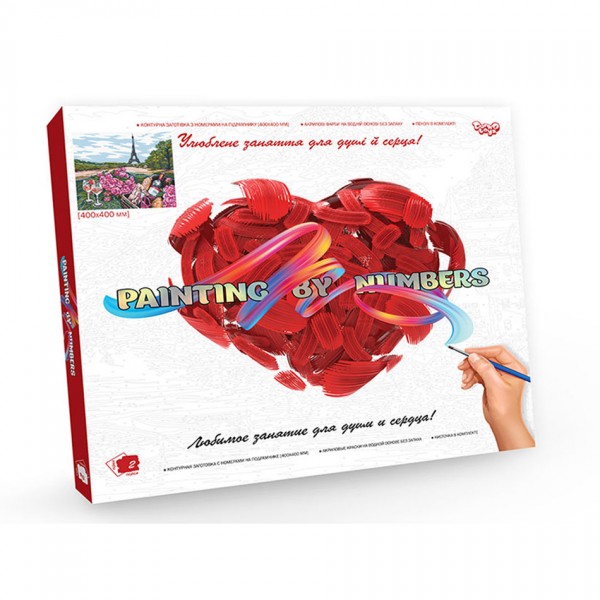 200935 Креативна творчість "Картина за номерами на полотні" 40см*40см с.2 №1 Париж