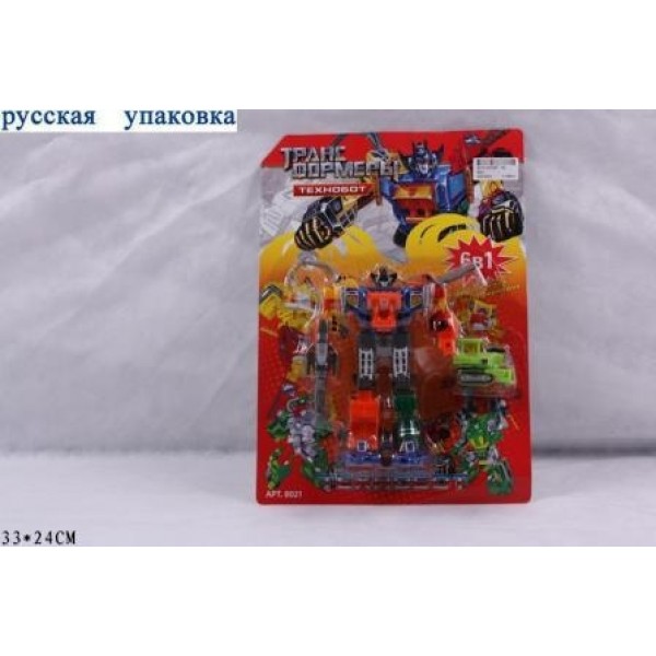 200538 RUS Трансформер JOY TOY 8021 робот "Технобот" лист