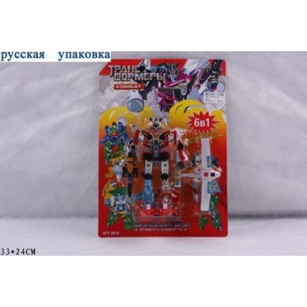 200539 RUS Трансформер JOY TOY 8016 робот "Комбат" лист