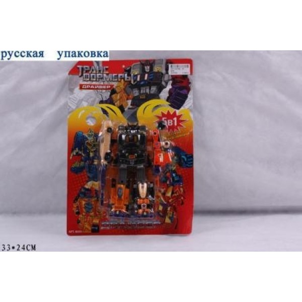 200540 RUS Трансформер JOY TOY 8009 робот "Драйвер" лист