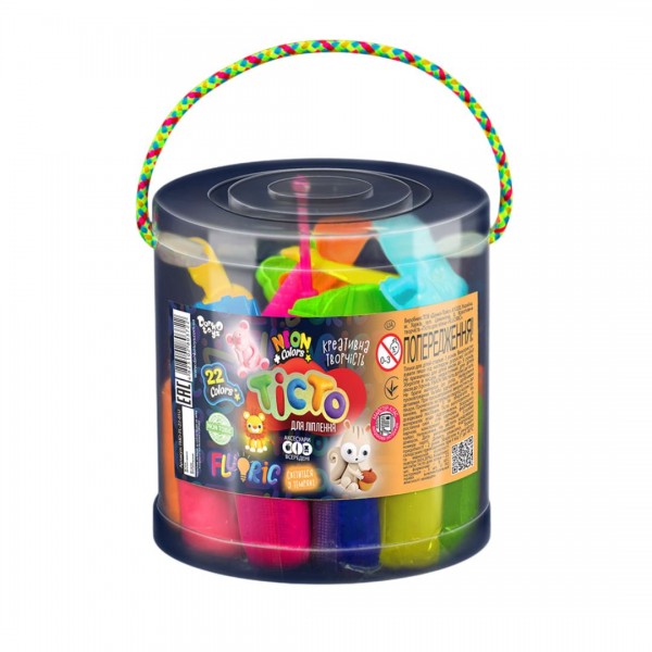 244970 Креативна творчість "Тісто для ліплення "FLUORIC" туба 22 кольори укр (8)