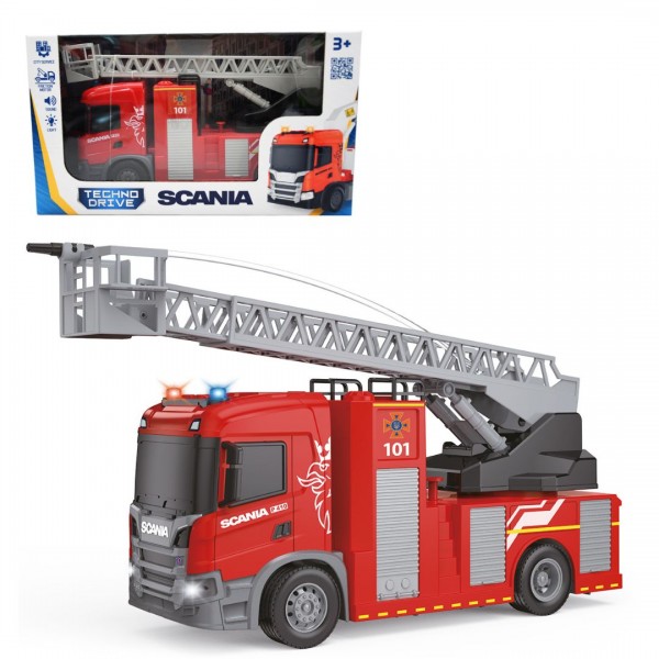 240069 Автомодель серії "Big Truck" – ПОЖЕЖНА МАШИНА SCANIA (світло, звук, функ. води)