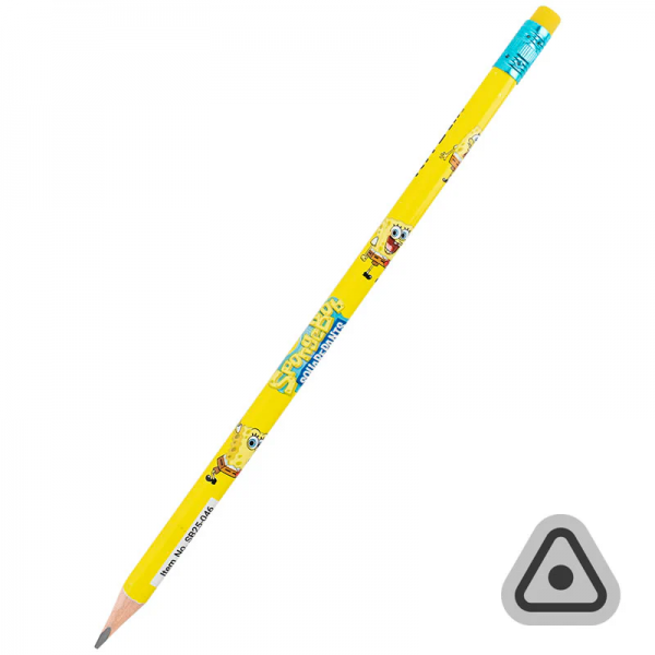 224680 Олівець графітний з гумкою, тригранний SB