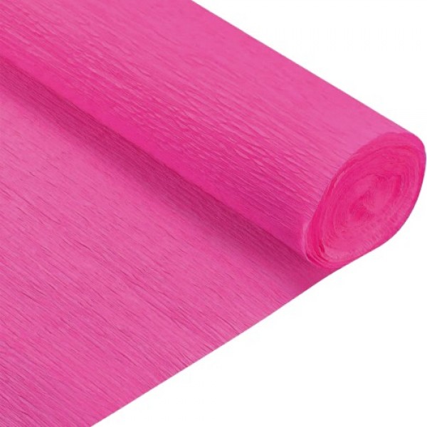 165476 Папір гофрований SANTI яскраво-рожевий 230% (рулон 50*200см)